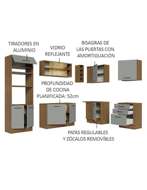 Cocina integral Madesa Ágata
