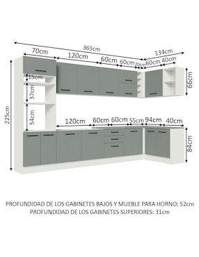 Cocina integral Madesa Ágata