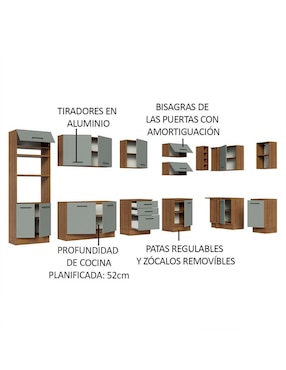 Cocina integral Madesa Ágata
