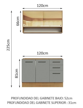 Cocina integral Madesa Ágata