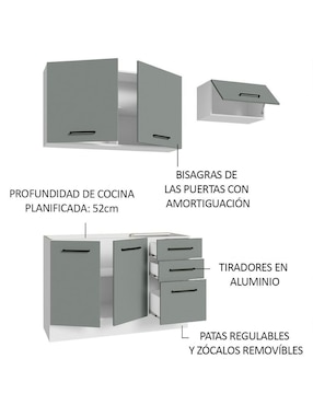 Cocina integral Madesa Ágata