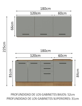 Cocina integral Madesa Ágata