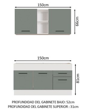Cocina integral Madesa Ágata