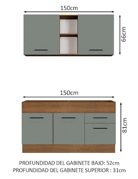 Cocina integral Madesa Ágata