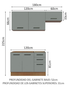 Cocina integral Madesa Ágata