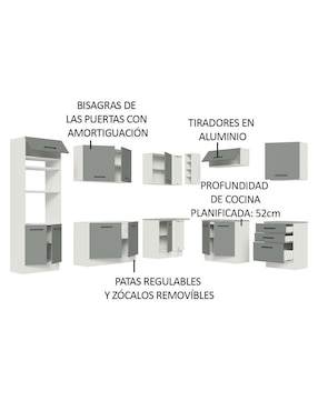 Cocina integral Madesa Ágata
