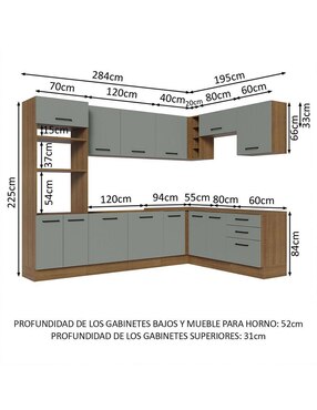 Cocina integral Madesa Ágata