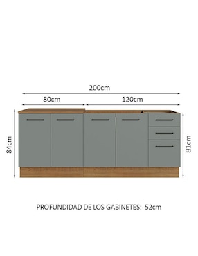 Cocina integral Madesa Ágata