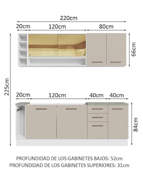 Cocina integral Madesa Ágata