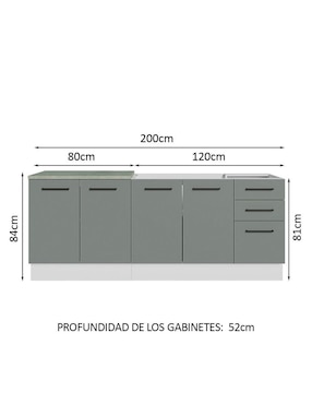 Cocina integral Madesa Ágata