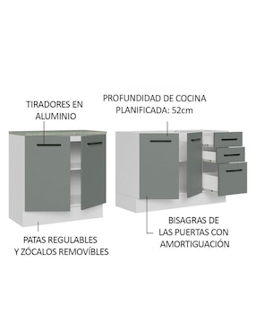 Cocina integral Madesa Ágata