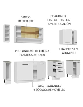 Cocina integral Madesa Ágata