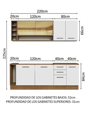 Cocina integral Madesa Ágata