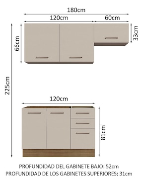 Cocina integral Madesa Ágata