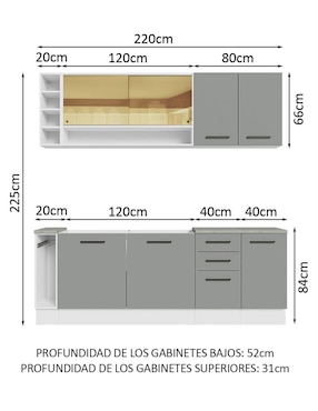Cocina integral Madesa Ágata