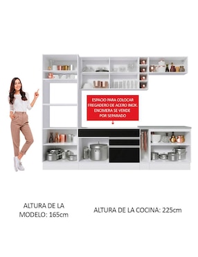 Cocina integral Madesa Glamy