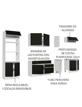 Cocina integral Madesa Glamy
