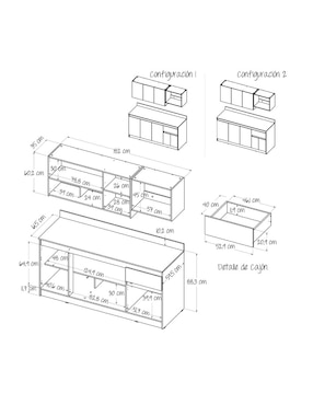Cocina integral Maderkit Lucía