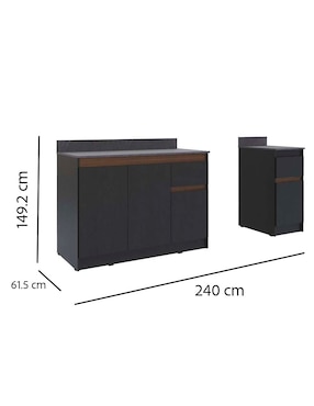 Cocina integral Maderkit Lucía