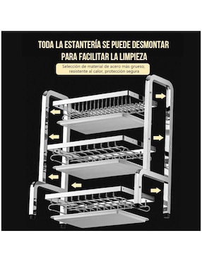 Escurridor de trastes/biberones Belug de acero inoxidable