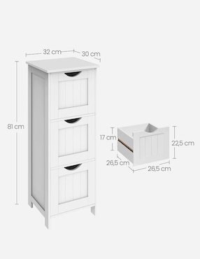 Torre de baño Songmics Home Sofie MDF