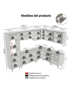 Cocina integral Madesa Nice