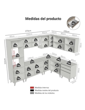 Cocina integral Madesa Nice