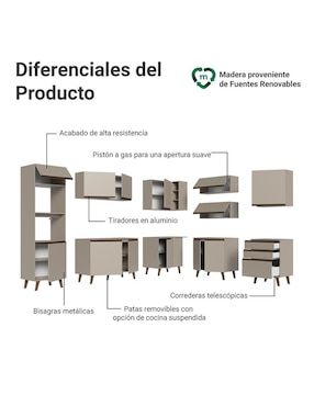 Cocina integral Madesa Nice