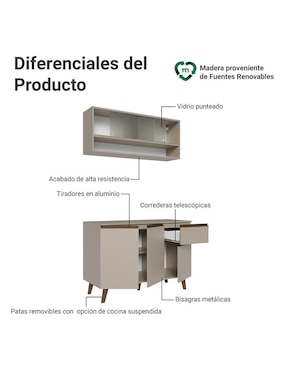 Cocina integral Madesa Nice