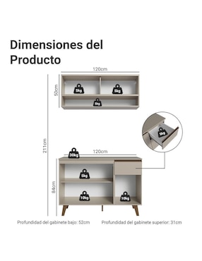 Cocina integral Madesa Nice