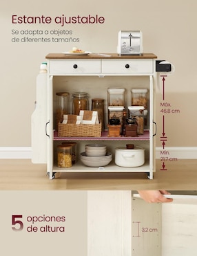 Isla de cocina Songmics Home