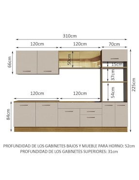Cocina integral Madesa Agata