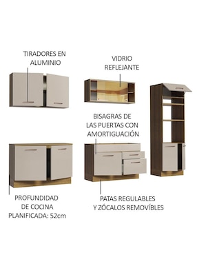 Cocina integral Madesa Agata