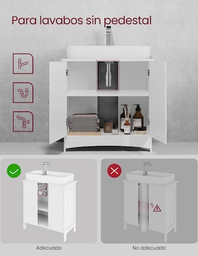 Mueble para baño Songmics Home Helan-old MDF