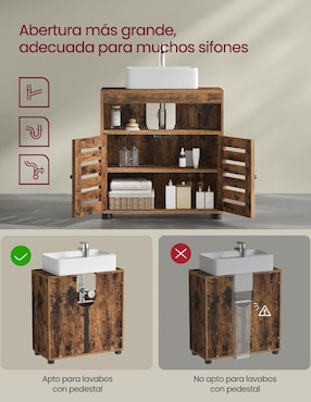 Mueble para baño Songmics Home Hanis MDF