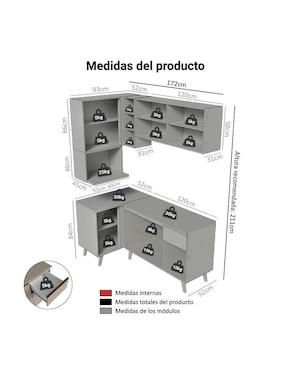 Cocina integral Madesa Nice