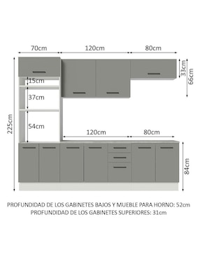 Cocina integral Madesa Agata