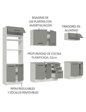 Cocina integral Madesa Agata