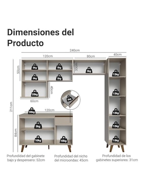 Cocina integral Madesa Nice