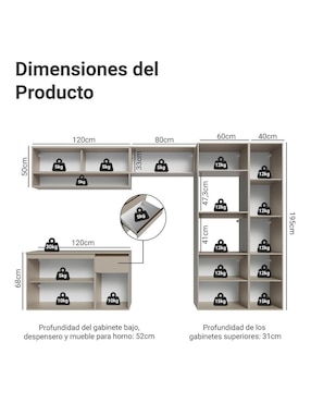 Cocina integral Madesa Nice