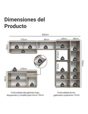 Cocina integral Madesa Nice