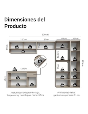 Cocina integral Madesa Nice