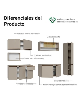 Cocina integral Madesa Nice