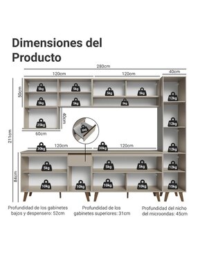 Cocina integral Madesa Nice