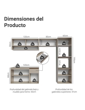 Cocina integral Madesa Nice