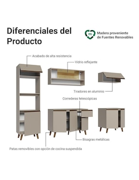 Cocina integral Madesa Nice