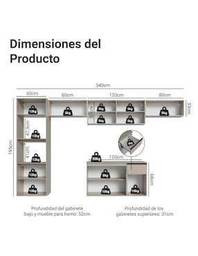 Cocina integral Madesa Nice