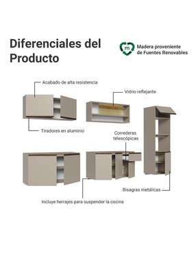 Cocina integral Madesa Nice