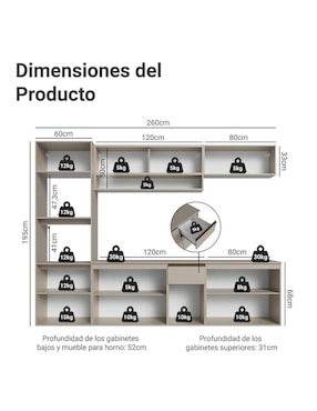 Cocina integral Madesa Nice