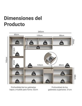 Cocina integral Madesa Nice